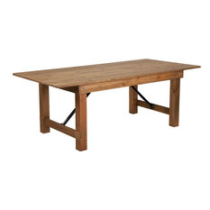 Flash Furniture - Hercules Series 7'x40" Solid Pine Folding Farm Table - Folding Tables