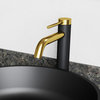 VIGO Lexington Vessel Filler cFiber© Bathroom Faucet, Matte Gold/Matte Black