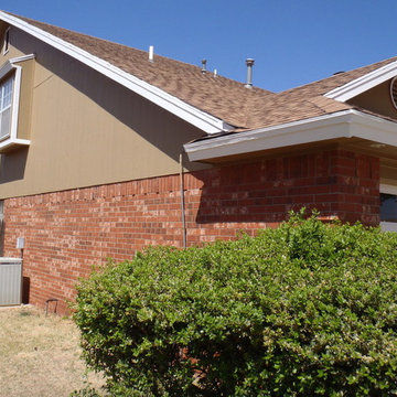 Tan and White Exterior