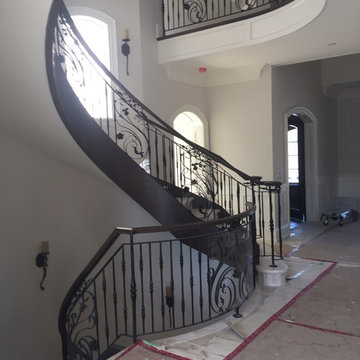 Indoor custom wrought iron railing