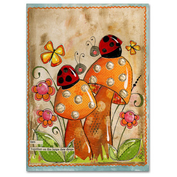 Maureen Lisa Costello 'ladybug friends' Canvas Art, 18" x 24"