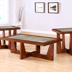 Slate End Table Set - Coffee Table Sets