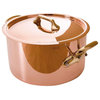 Mauviel M'heritage Copper & Stainless Steel Stew pot & Lid, 6.3 qt.