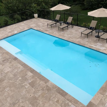 Backyard Retreat with Custom Pool & Fire Pit Lounge
