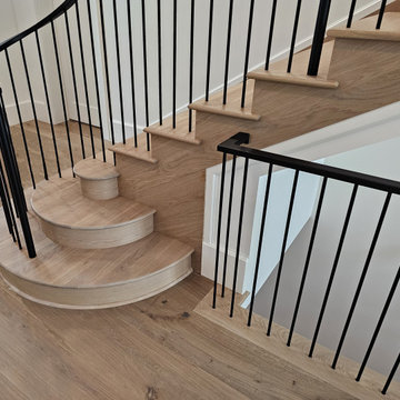 Project #119 | White Oak Staircase with Stacked Bullnose Detail