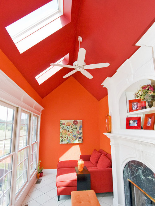 Wall Color With Red Couch Houzz