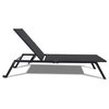Costway Outdoor Patio Chaise Lounge Sling Armless Chaise Height Adjustable