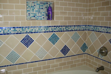 Inspiration for a coastal bathroom remodel in Portland Maine