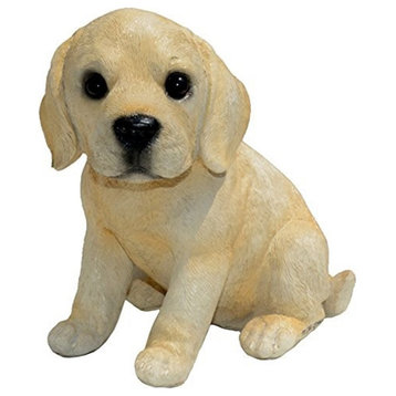 Michael Carr Designs Yellow Labrador Puppy Statue, 8"