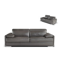 Modern Italian Leather Dark Brown Sofa Collection