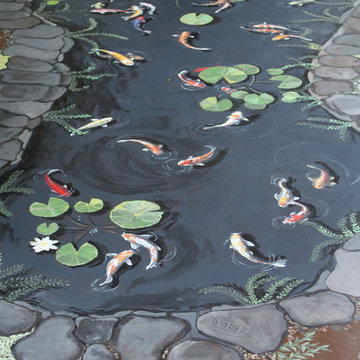 Koi fish floor