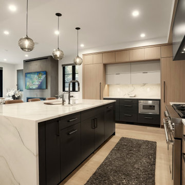 South High Street-Textured Oak Modern Kitchen
