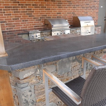 Charcoal and Gas Outdoor Grill Kitchen