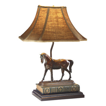 English Race Horse Lamp