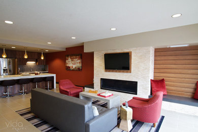 Home design - transitional home design idea in Portland