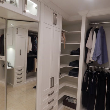 White Mirrored Walk In