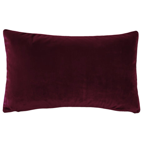 Castello Velvet Throw Pillows, Complete Pillow with Insert (18 Colors, 3 Sizes)