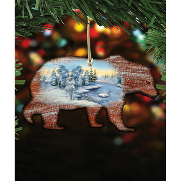 Grizzly Ornament, Set of 3