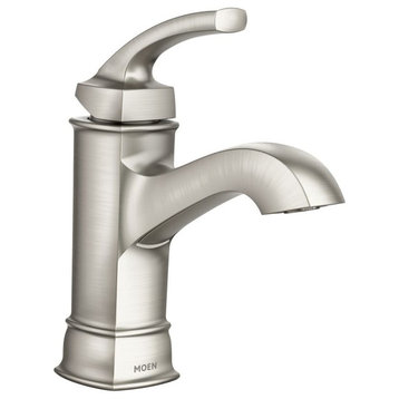 Moen WS84414M Hensley 1.2 GPM 1 Hole Bathroom Faucet - - Spot Resist Brushed