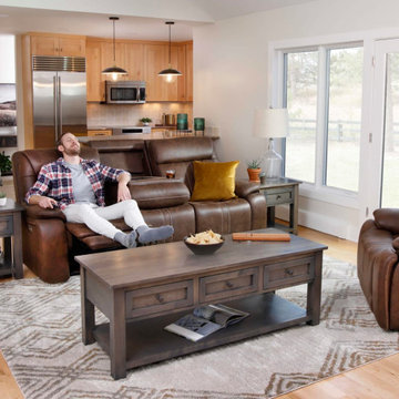 The Vibe Home Theater Power Sofa:  Your Living Room, Upgraded to Premium