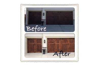 Garage Door Staining