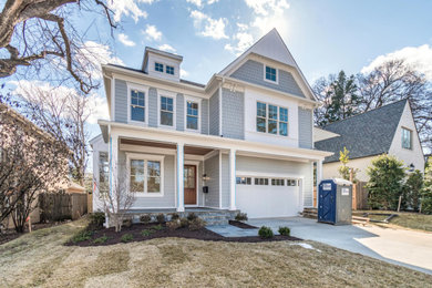 Inspiration for a transitional exterior home remodel in DC Metro