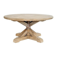 50 Most Por Farmhouse Dining Room Tables For 2018 Houzz Casual Elements 60 Round Dining Table Tables