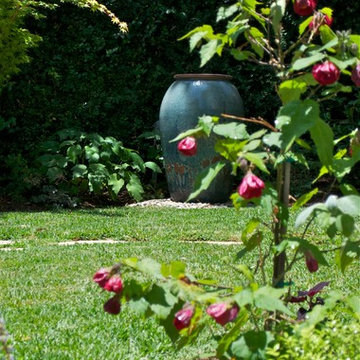 Large Urn Container Pot tranformed into Garden Water Feature