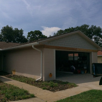 Staggered Shake Gable Ends with Nichiha Cement Board and Cedar Bands