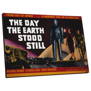 Sci Fi Movies "The Day the Earth Stood Still" Gallery Wrapped Canvas Wall Art