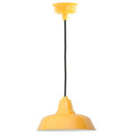 Cocoweb - 10" Farmhouse LED Pendant Light, Yellow - Rustic Style with a Modern Twist
