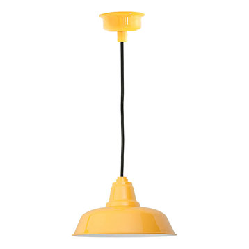 10" Goodyear LED Pendant Light, Yellow