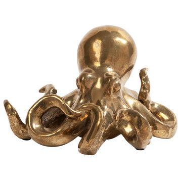 Octopus, Matte Gold