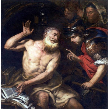 Giovanni Battista Langetti Diogenes and Alexander Wall Decal Print