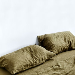 Moss Linen Pillowslip set | In Bed - Sheet And Pillowcase Sets