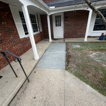 concrete side walk
