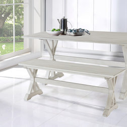 Farmhouse Dining Benches by Boraam Industries, Inc.