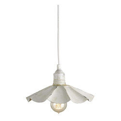 Currey & Company Dalliance Pendant in Aged Cream - Pendant Lighting