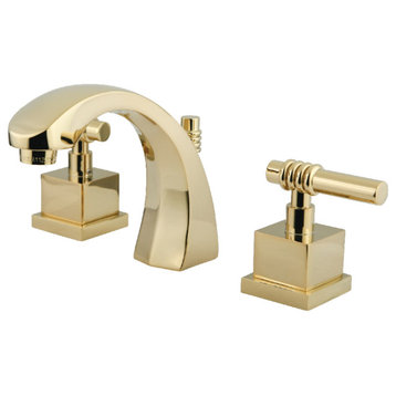 Kingston Brass KS498.QL Milano 1.2 GPM Widespread Bathroom Faucet - Polished