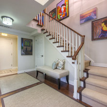 front hall and stairs