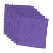 Zigzag Neon Dishcloth, Set of 6, Purple