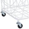 Industrial White Metal Storage Cart 560068