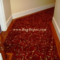 Kane Carpet Red Floral - Area Rugs