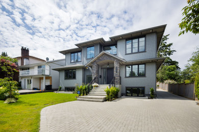 Example of an exterior home design in Vancouver