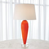 Teardrop Glass Lamp, Orange
