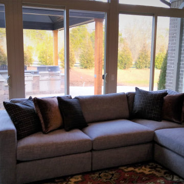 Outdoor Porch Became New Sunroom in Franklin Tennessee Backyard Get-A-Way!