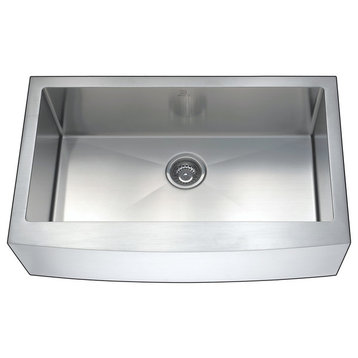ANZZI Elysian Farmhouse Stainless Steel 36 in. Kitchen Sink with Harbour Faucet