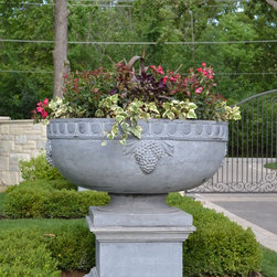 Solid Stone Planters and Urns - Garden Statues And Yard Art