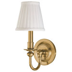 Hudson Valley - Hudson Valley Beekman 1-LT Wall Sconce 1901-AGB - Aged Brass - This 1-LT Wall Sconce from Hudson Valley has a finish of Aged Brass and fits in well with any The Classics style decor.