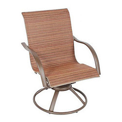 Homecrest Palm Bay Low Back Swivel Rocker - Outdoor Lounge Chairs